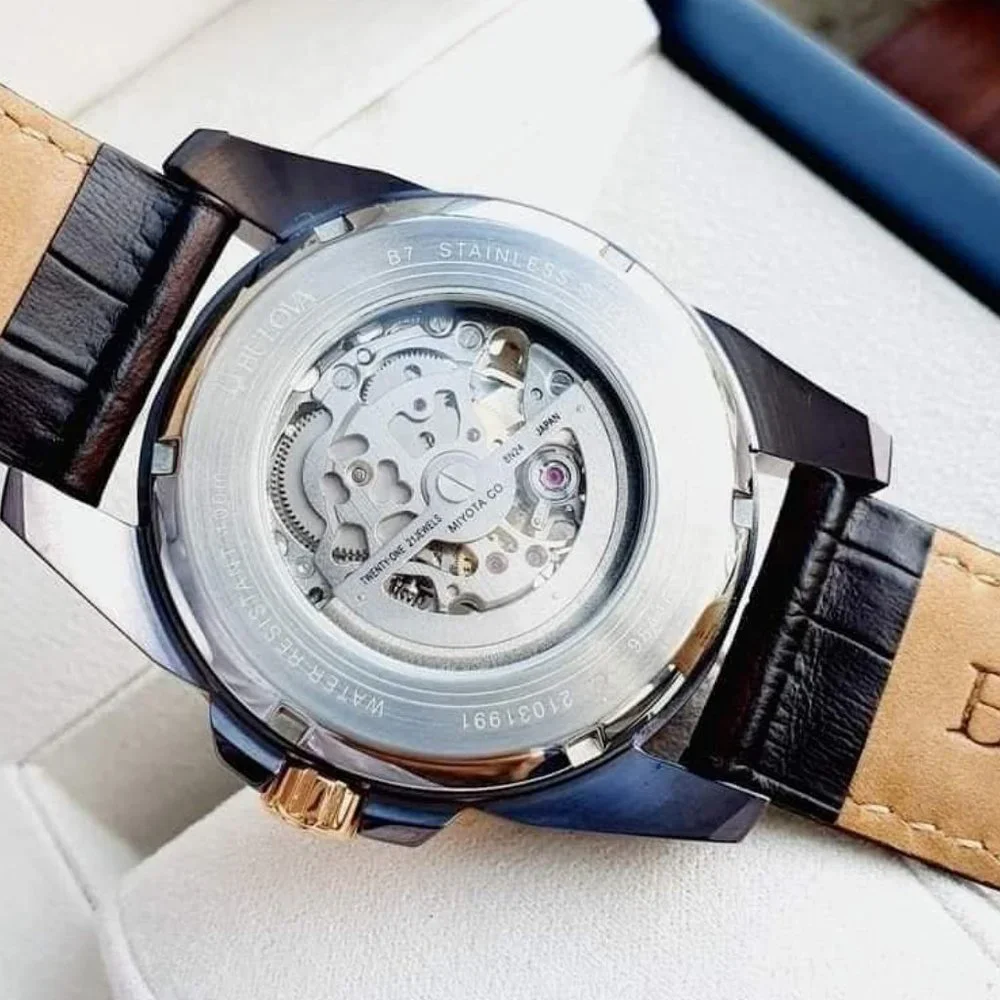 Bulova SKELETON Rose Gold Men's Automatic Watch